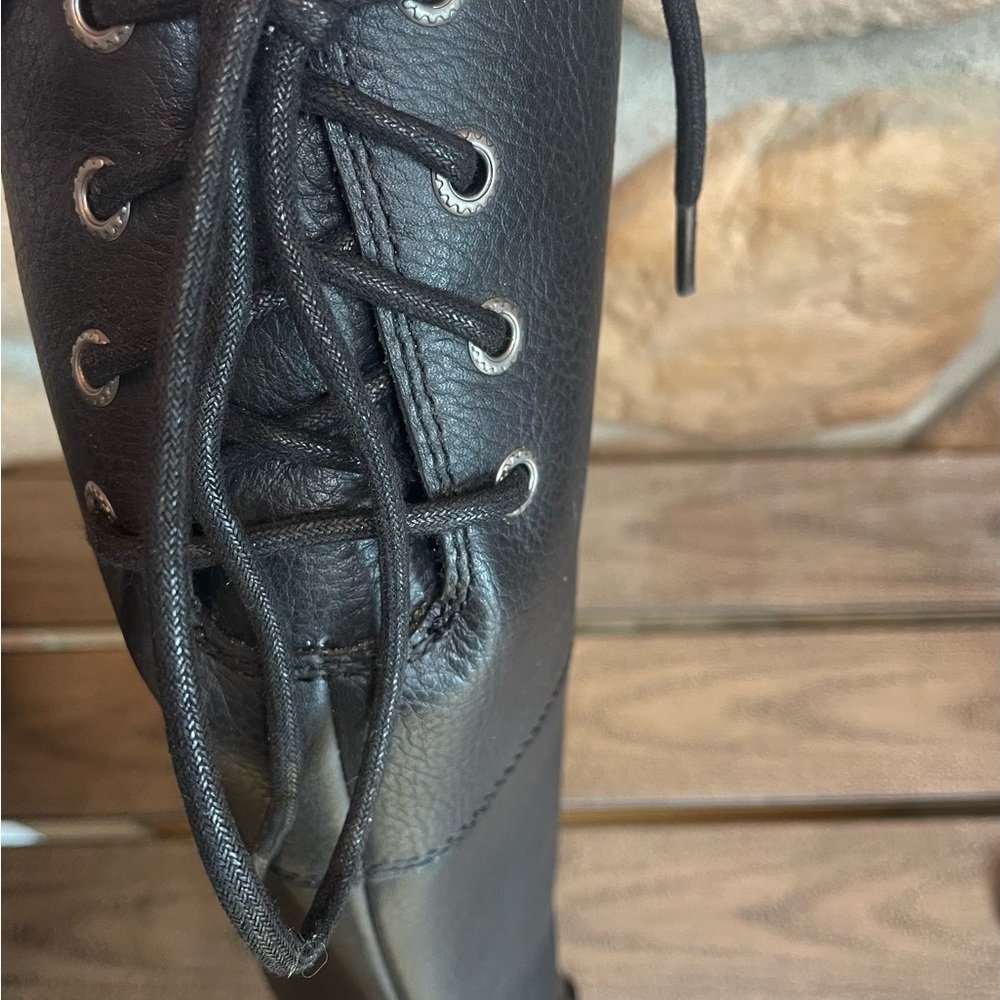 Harley-Davidson Gilman Tall 14-Inch Lace up Back Leather water proof Boots 7 - Picture 9 of 10